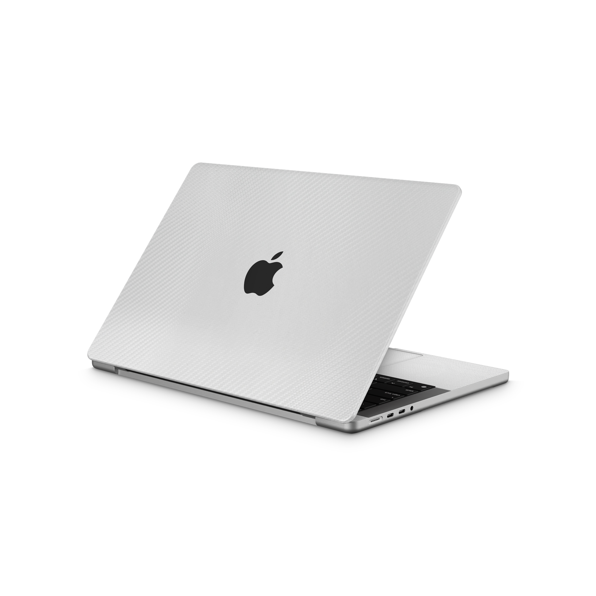 Apple Macbook Professional 14 M1 Professional White Carbon Fiber Skin Wrap Cover