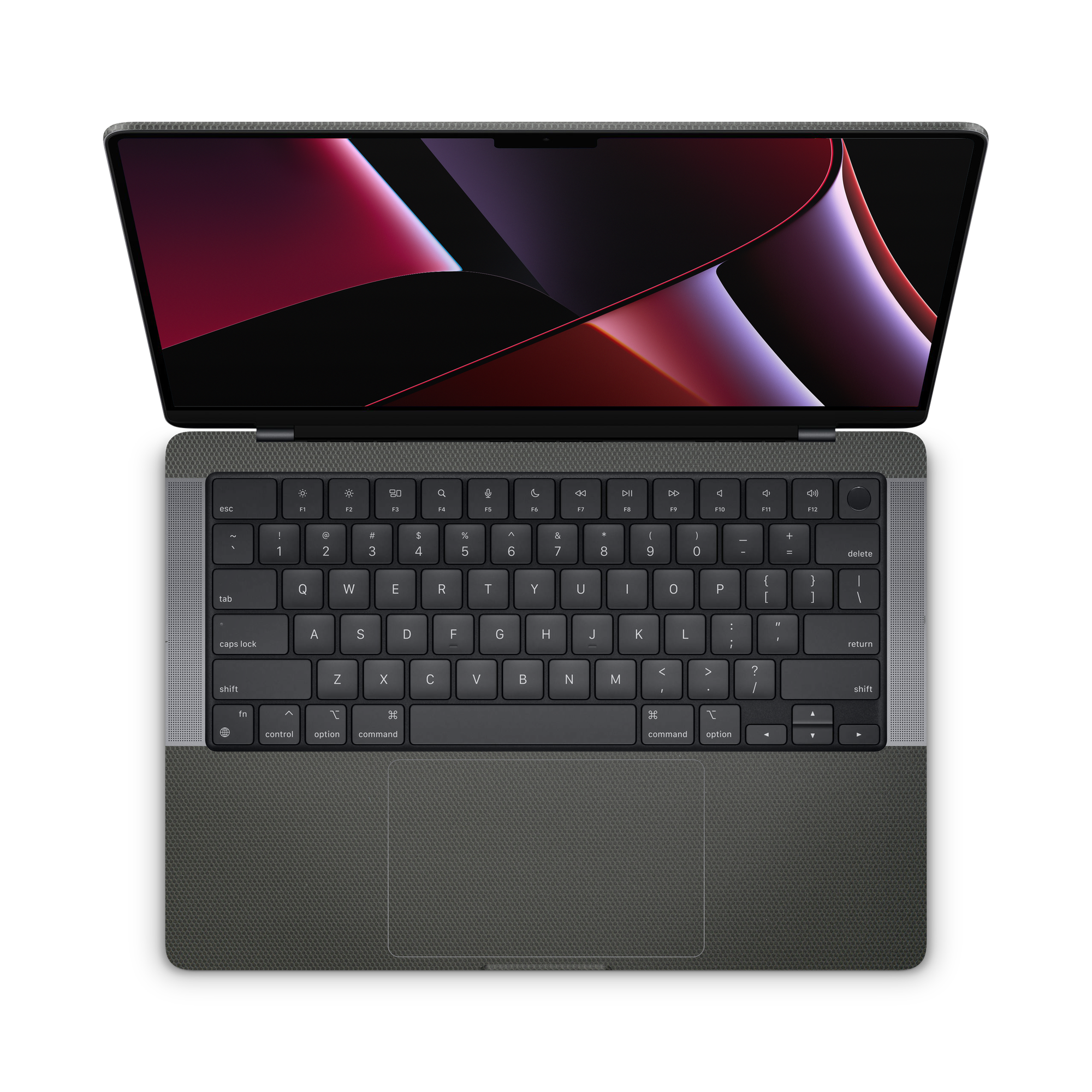 Apple Macbook Pro 14 2021+ Ultimate Black Matrix Skin Wrap Cover