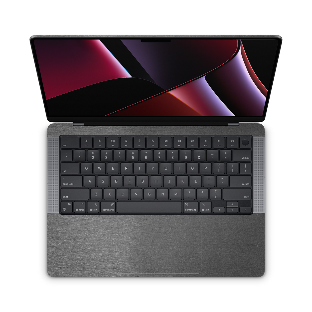 Apple Macbook Pro 14 2021+ Ultimate brushed black Skin Wrap Cover