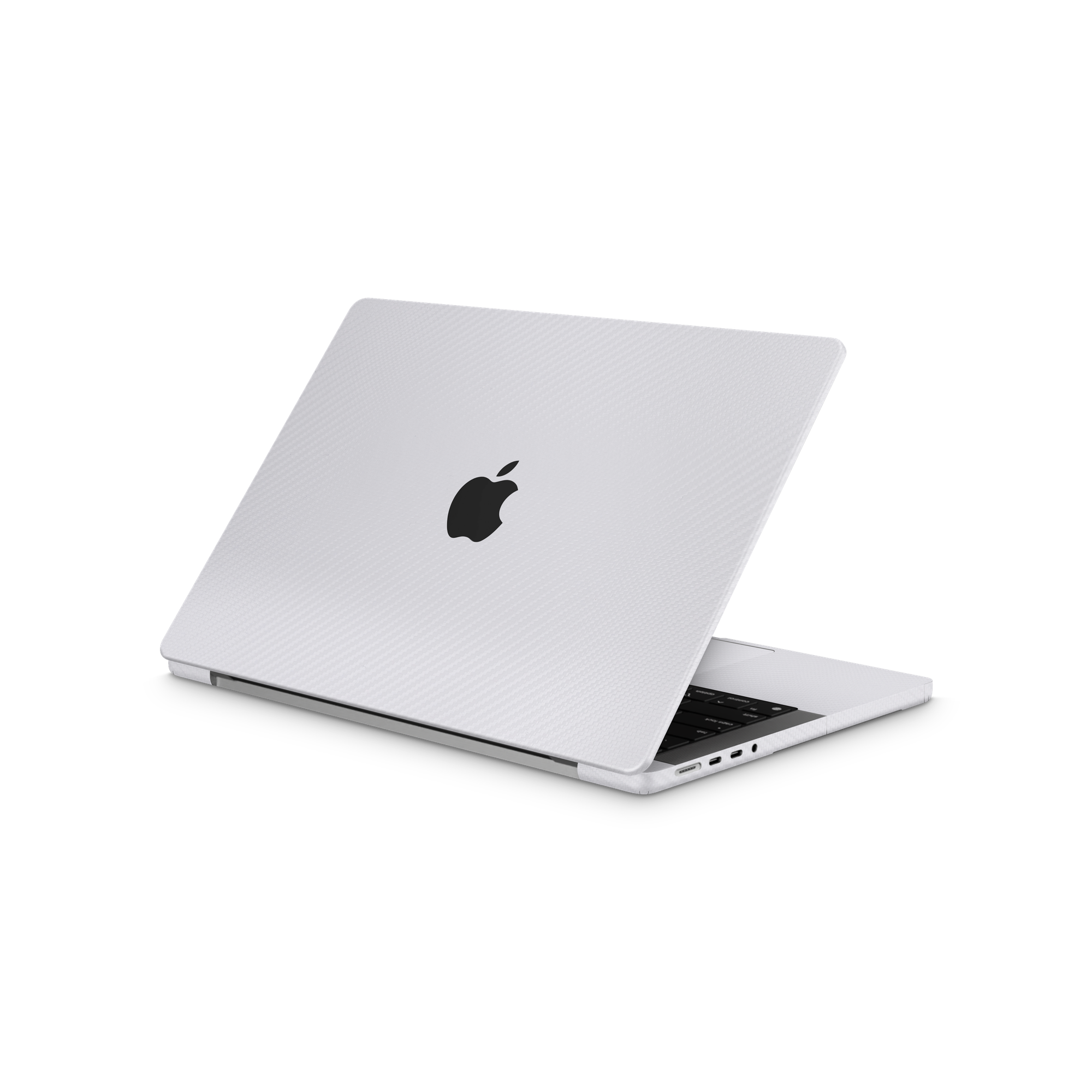 Apple Macbook Pro 14 2021+ Ultimate White Carbon Fiber Skin Wrap Cover