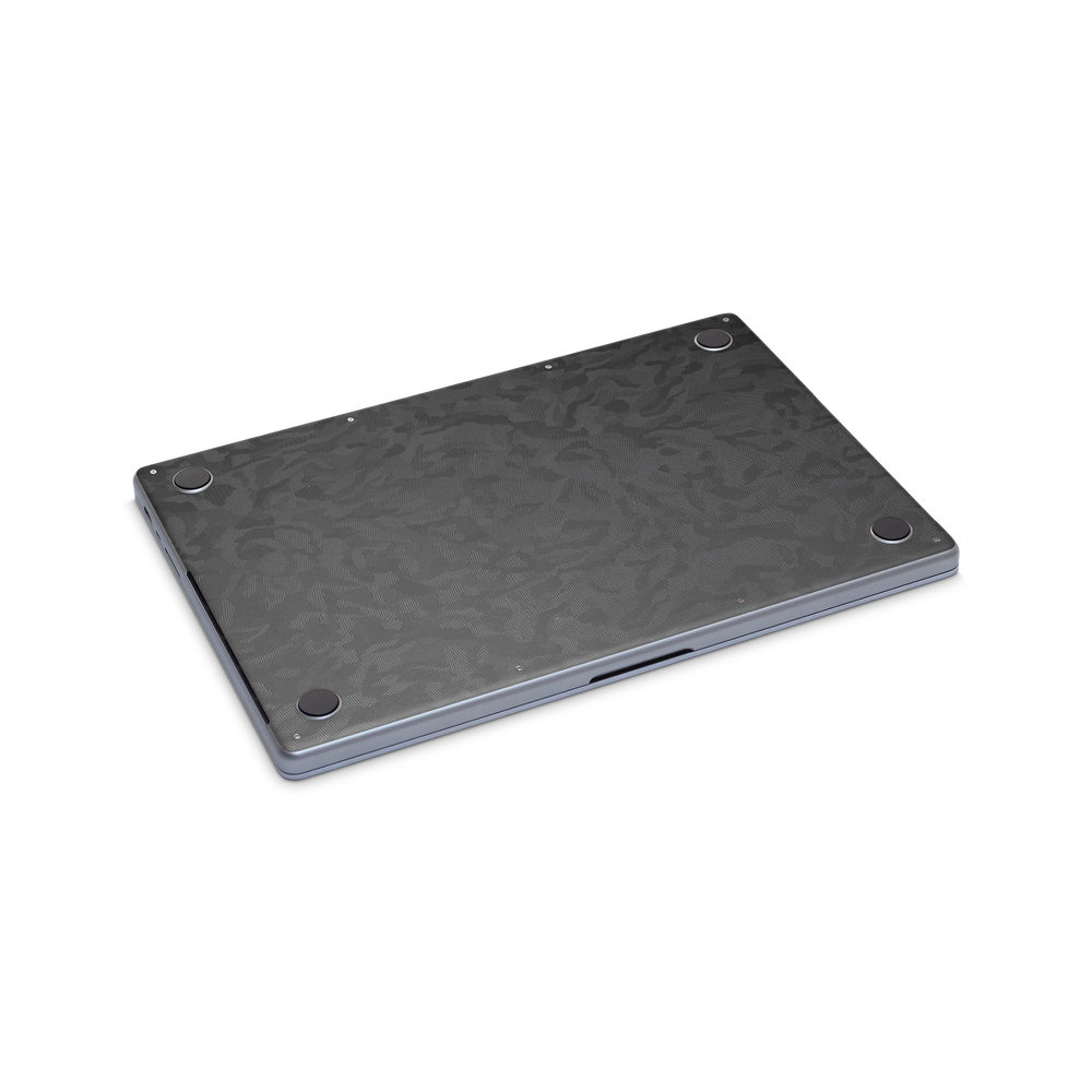 Apple Macbook Professional 16 M1 Professional Bottom Black Camo Skin Wrap Cover