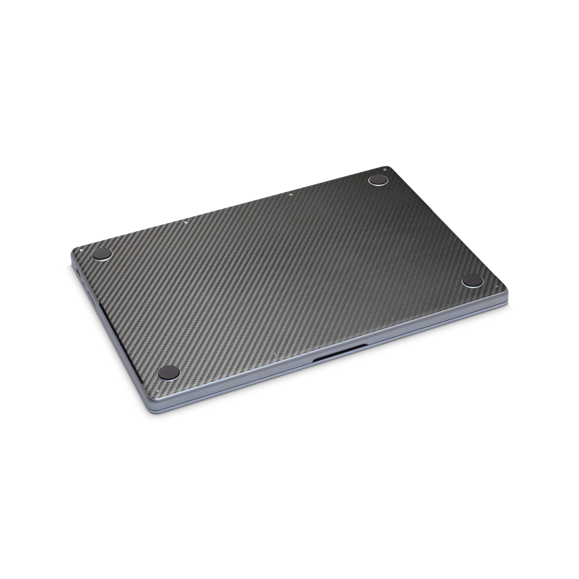 Apple Macbook Professional 16 M1 Professional Bottom Black Carbon Fiber Skin Wrap Cover