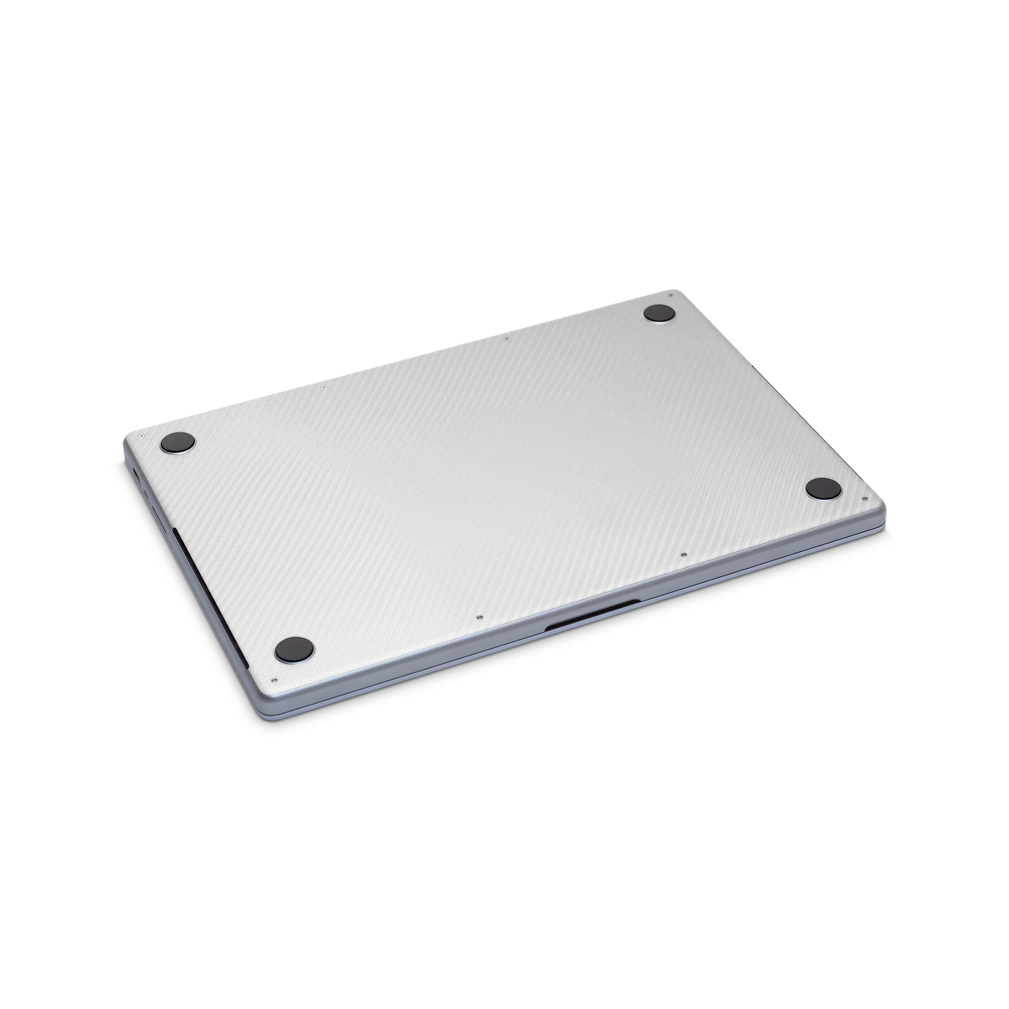 Apple Macbook Professional 16 M1 Professional Bottom White Carbon Fiber Skin Wrap Cover