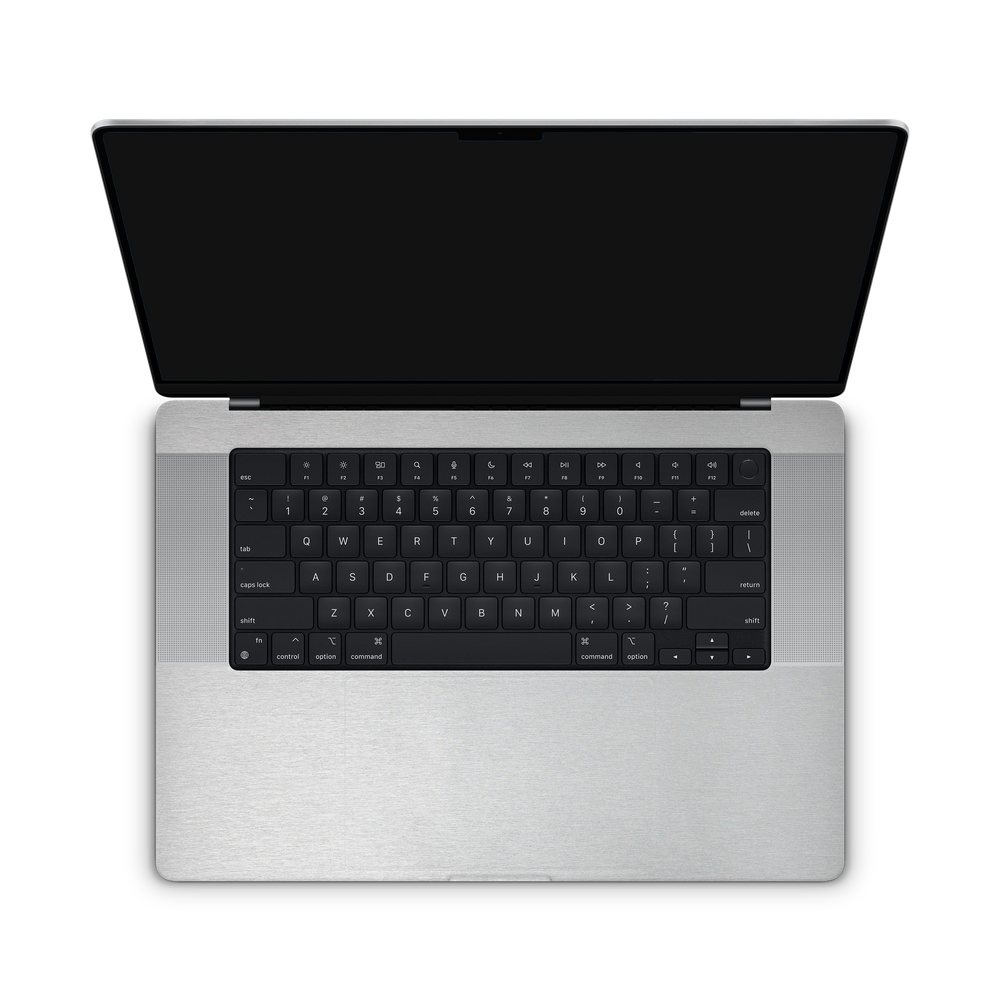 Apple Macbook Professional 16 M1 Professional Interior Brushed Aluminum Skin Wrap Cover
