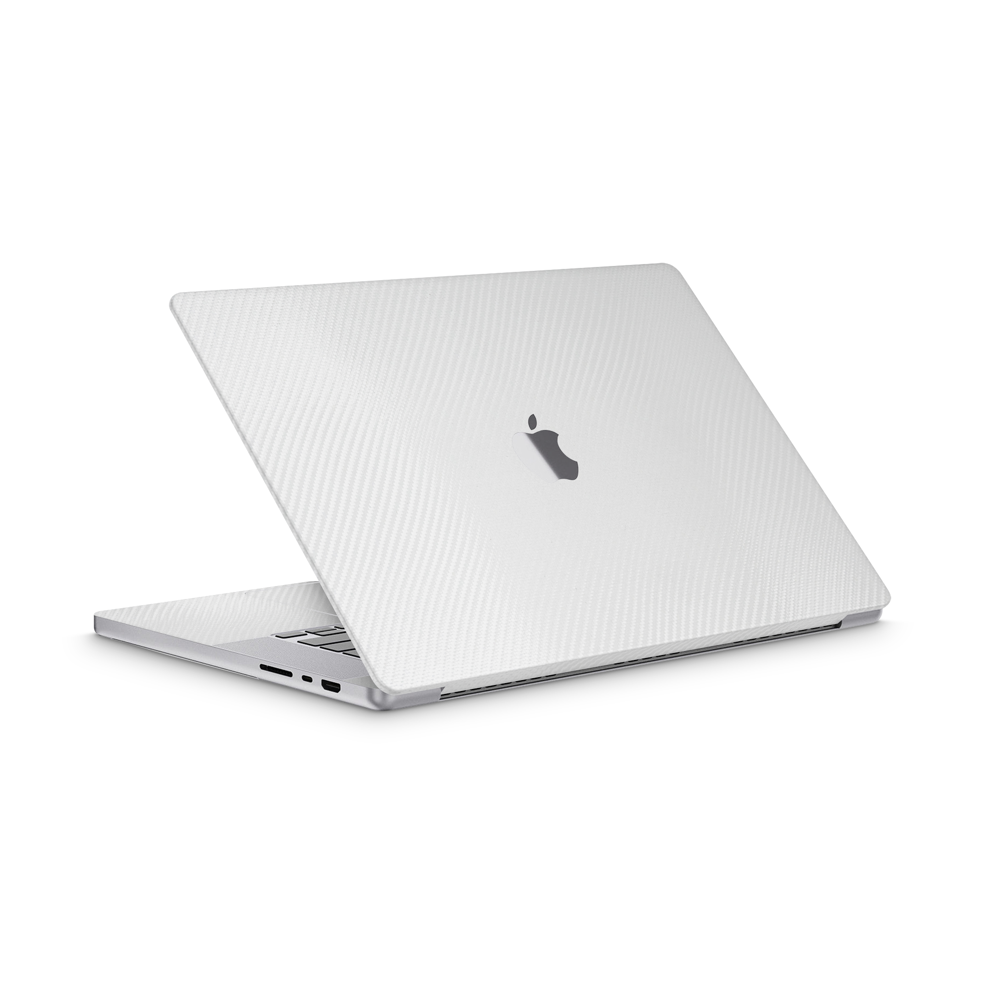 Apple Macbook Professional 16 M1 Professional White Carbon Fiber Skin Wrap Cover