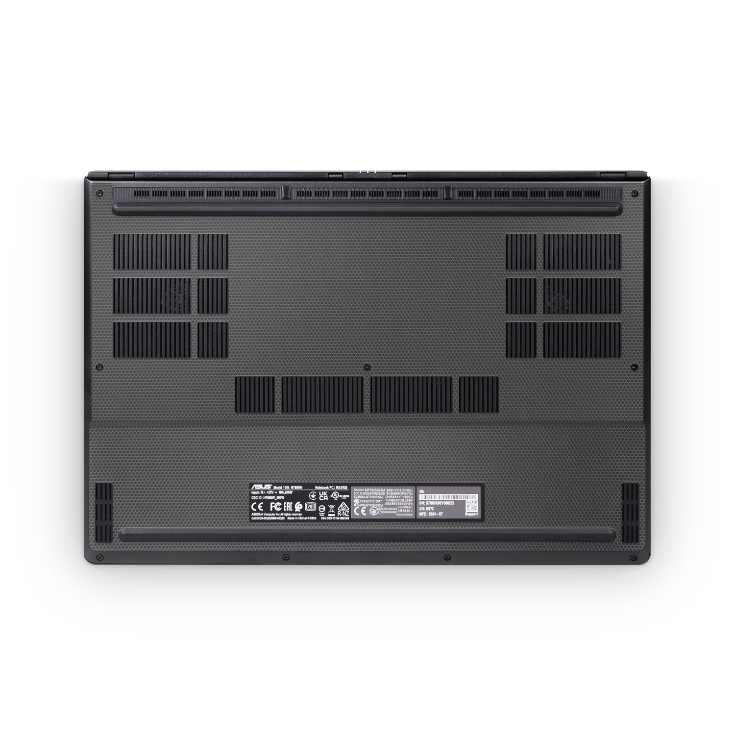 Asus Proart P16 2024 Professional Bottom Black Matrix Skin Wrap Cover