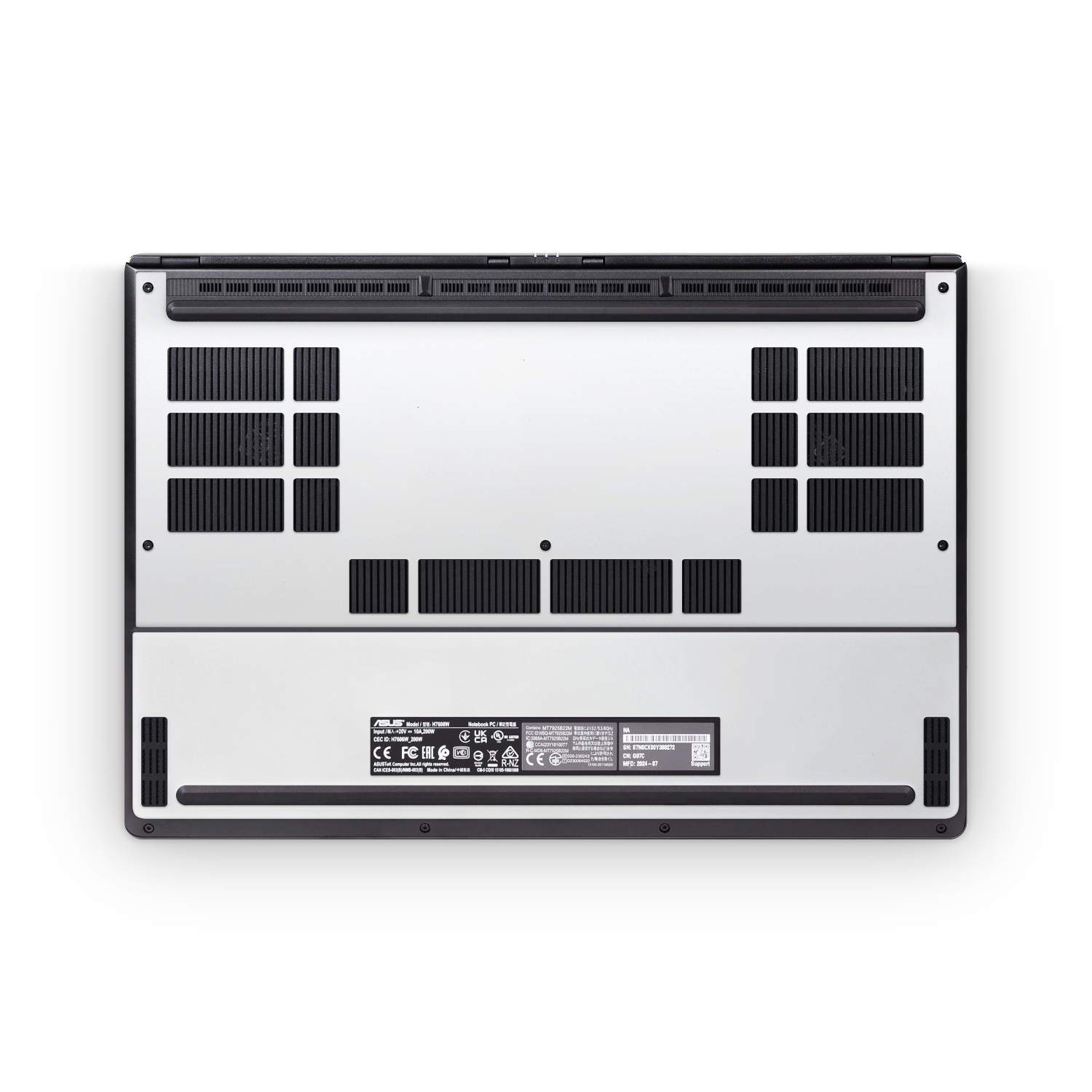 Asus Proart P16 2024 Professional Bottom Frosty Vanilla Skin Wrap Cover