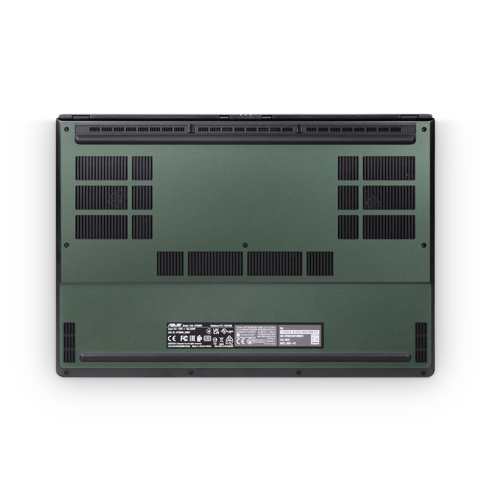 Asus ProArt P16 2024 Professional Bottom Matte Green Metallic Skin Wrap Cover