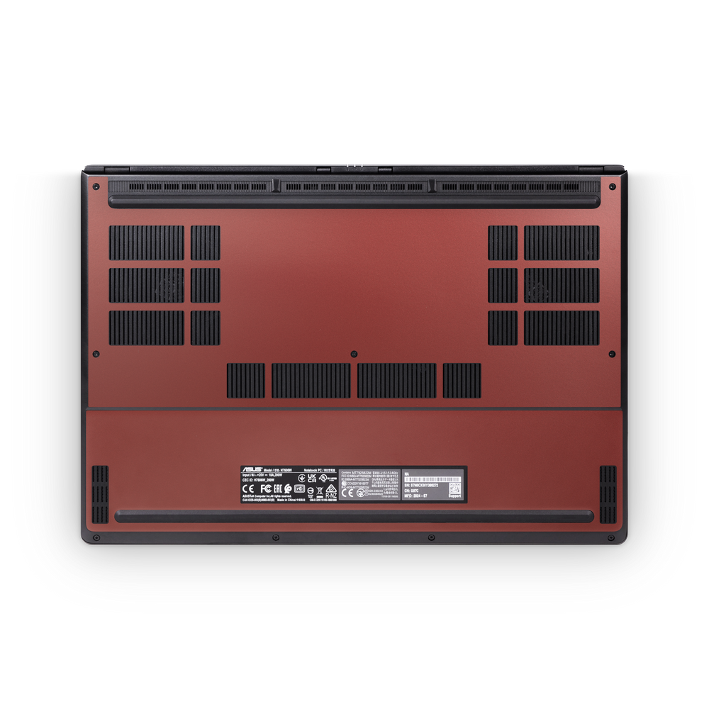 Asus ProArt P16 2024 Professional Bottom Vampire Red Skin Wrap Cover