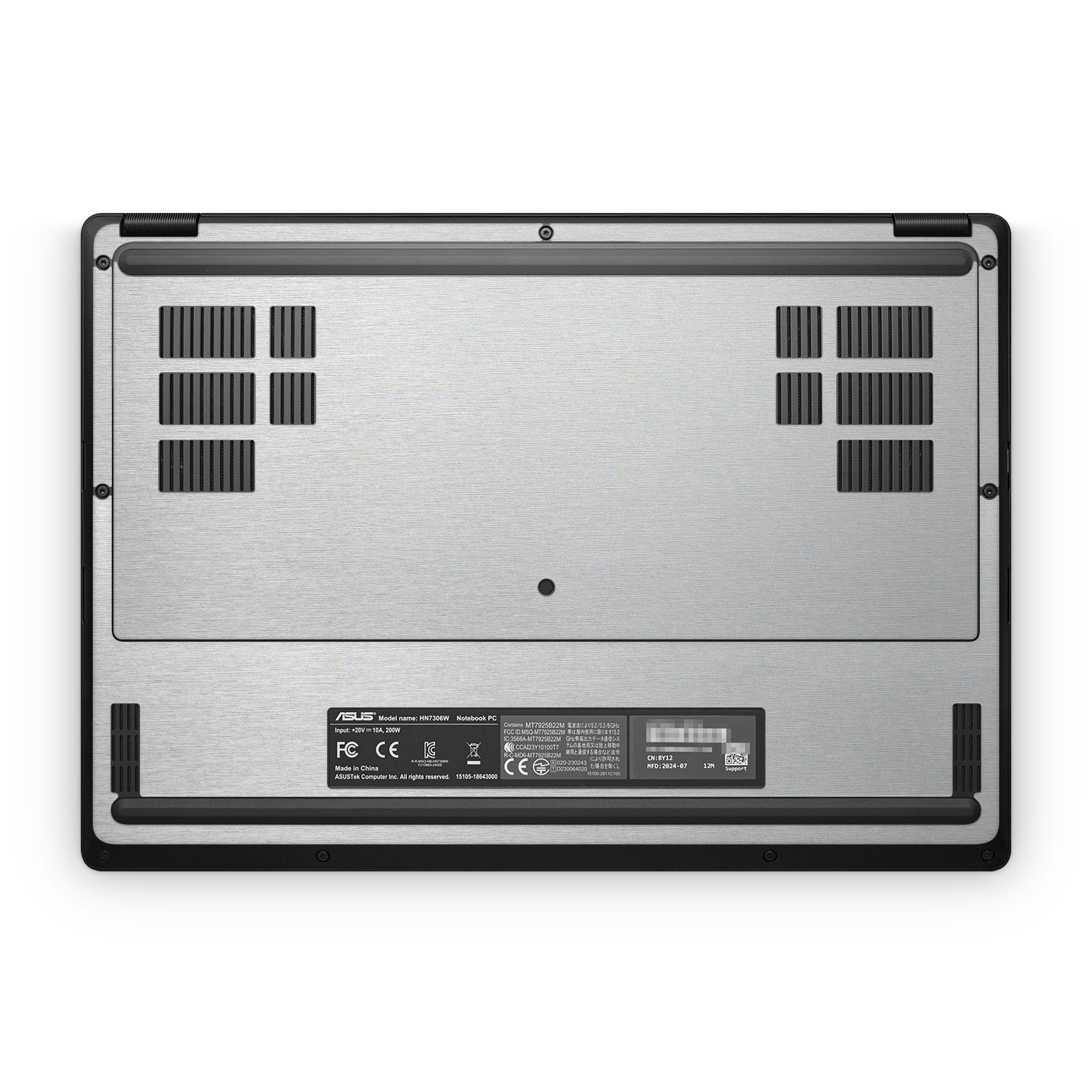 Asus Proart Px13 2024 Professional Bottom Brushed Aluminum Skin Wrap Cover