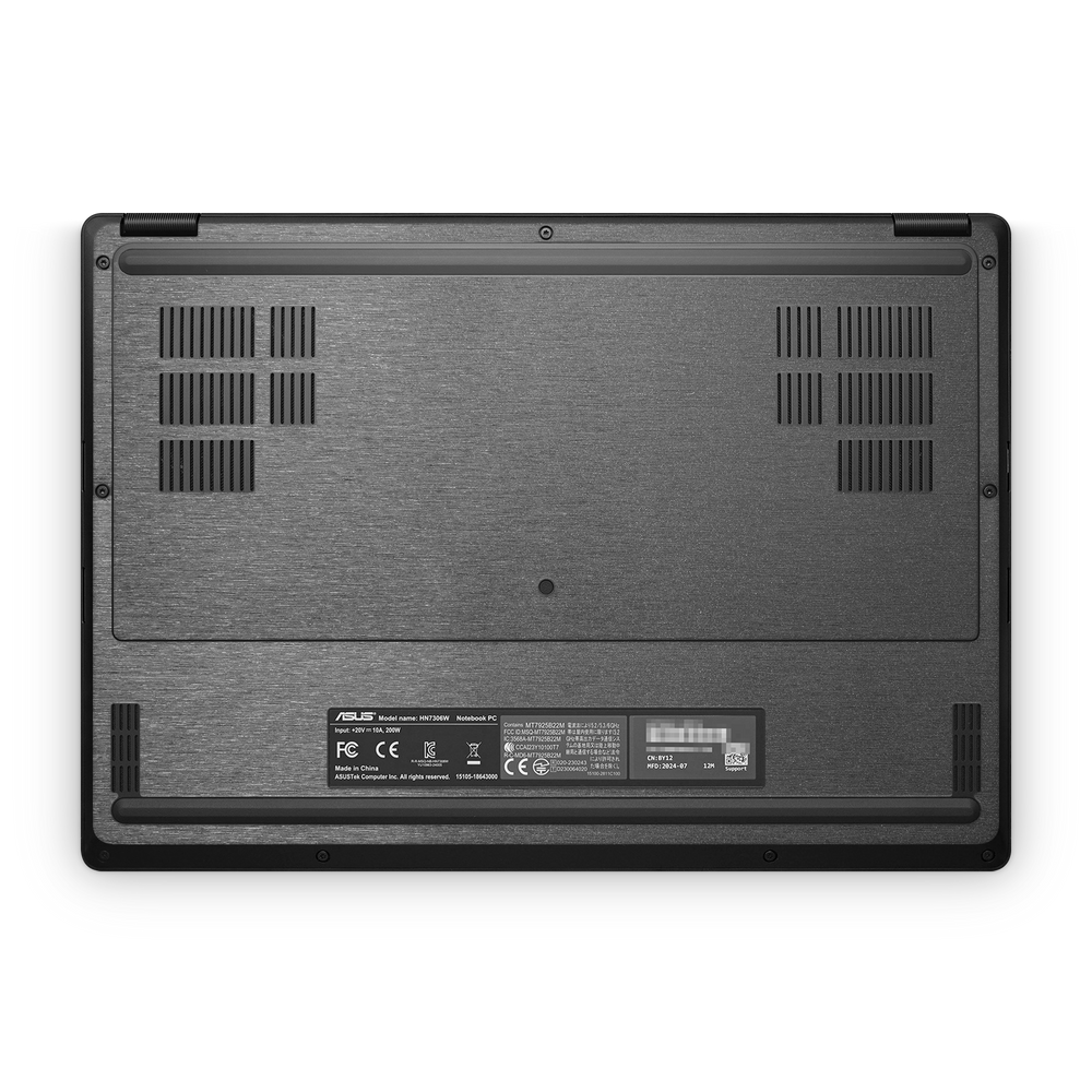 Asus Proart Px13 2024 Professional Bottom Brushed Black Skin Wrap Cover