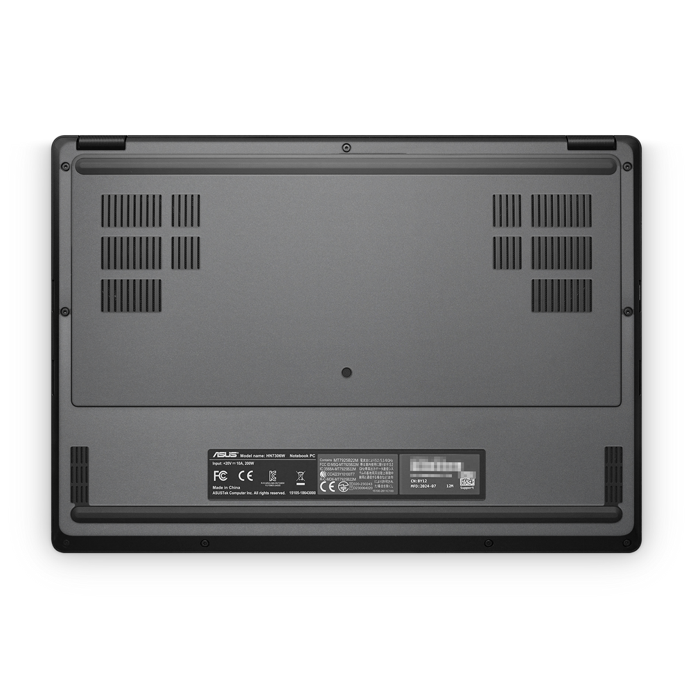 Asus Proart Px13 2024 Professional Bottom Charcoal Grey Skin Wrap Cover