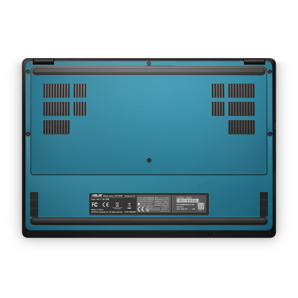 Asus Proart Px13 2024 Professional Bottom Satin Ocean Shimmer Skin Wrap Cover