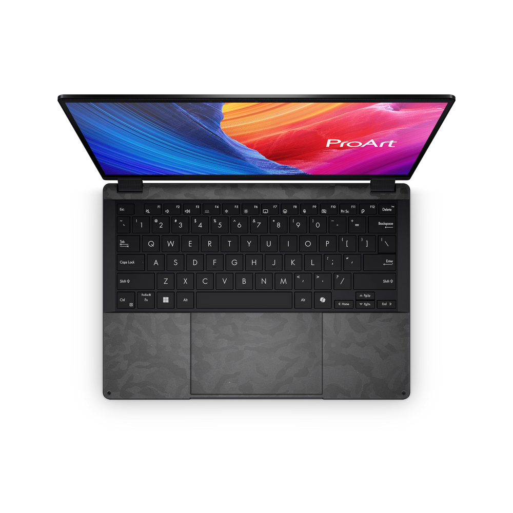 Asus Proart Px13 2024 Professional Interior Black Camo Skin Wrap Cover