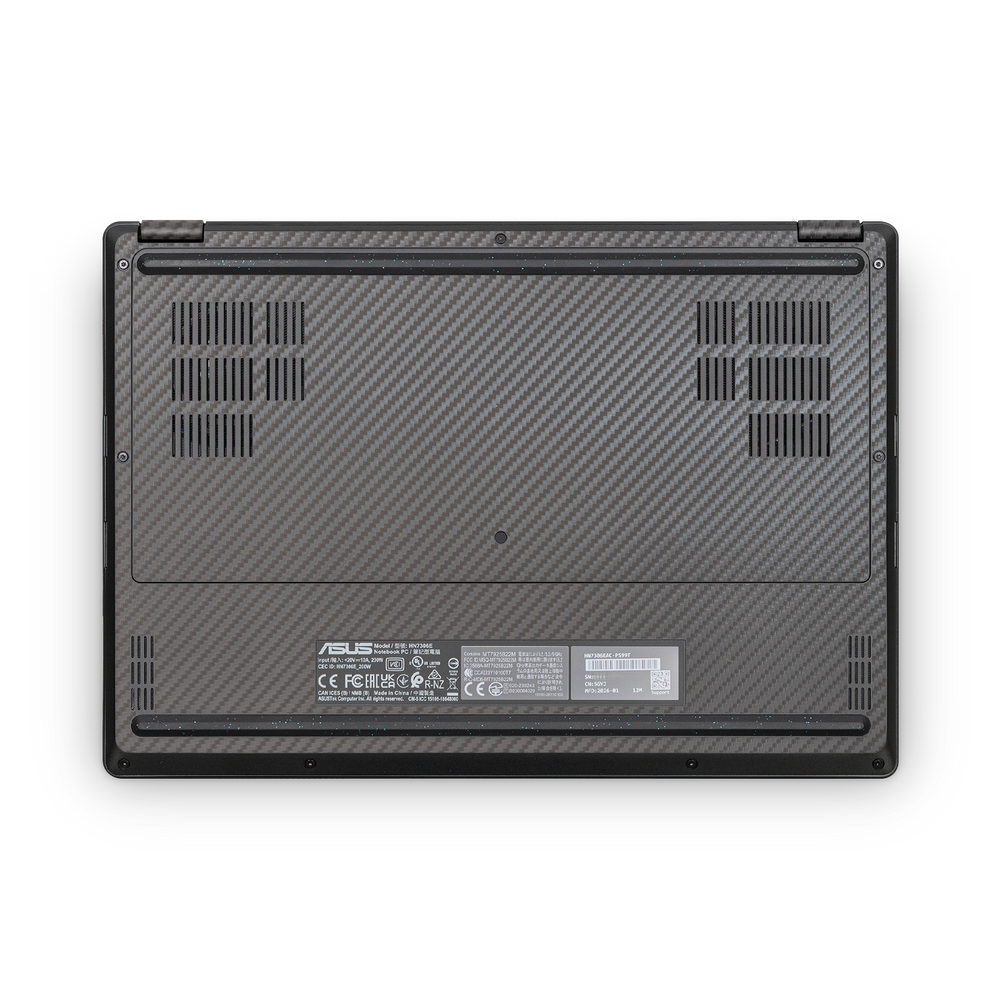 Asus ProArt PX13 GoPro 2026 Professional Bottom Black Carbon Fiber Skin Wrap Cover