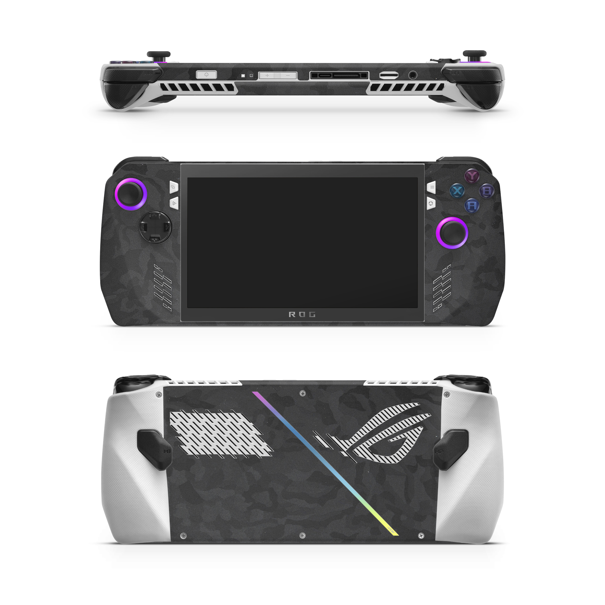 Asus Rog Ally 2023 Essentials Black Camo Skin Wrap Cover