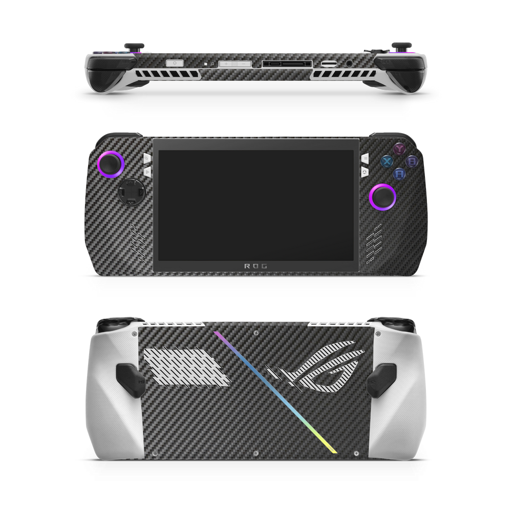 Asus Rog Ally 2023 Essentials Black Carbon Fiber Skin Wrap Cover