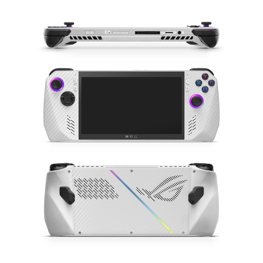 Asus Rog Ally 2023 Essentials White Carbon Fiber Skin Wrap Cover