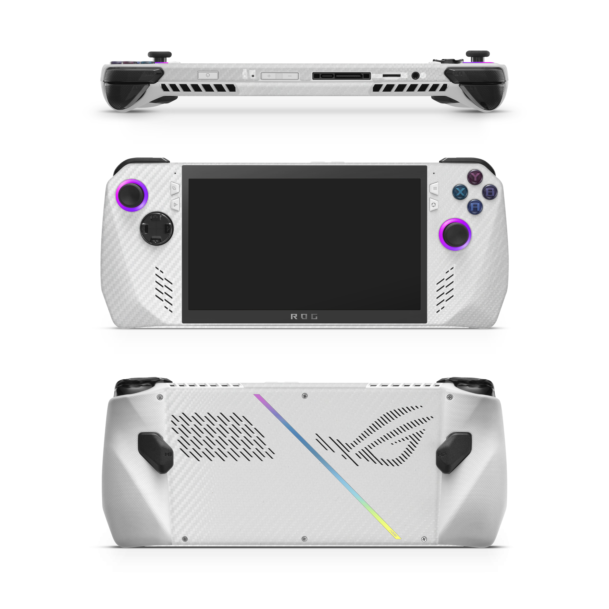 Asus Rog Ally 2023 Essentials White Carbon Fiber Skin Wrap Cover