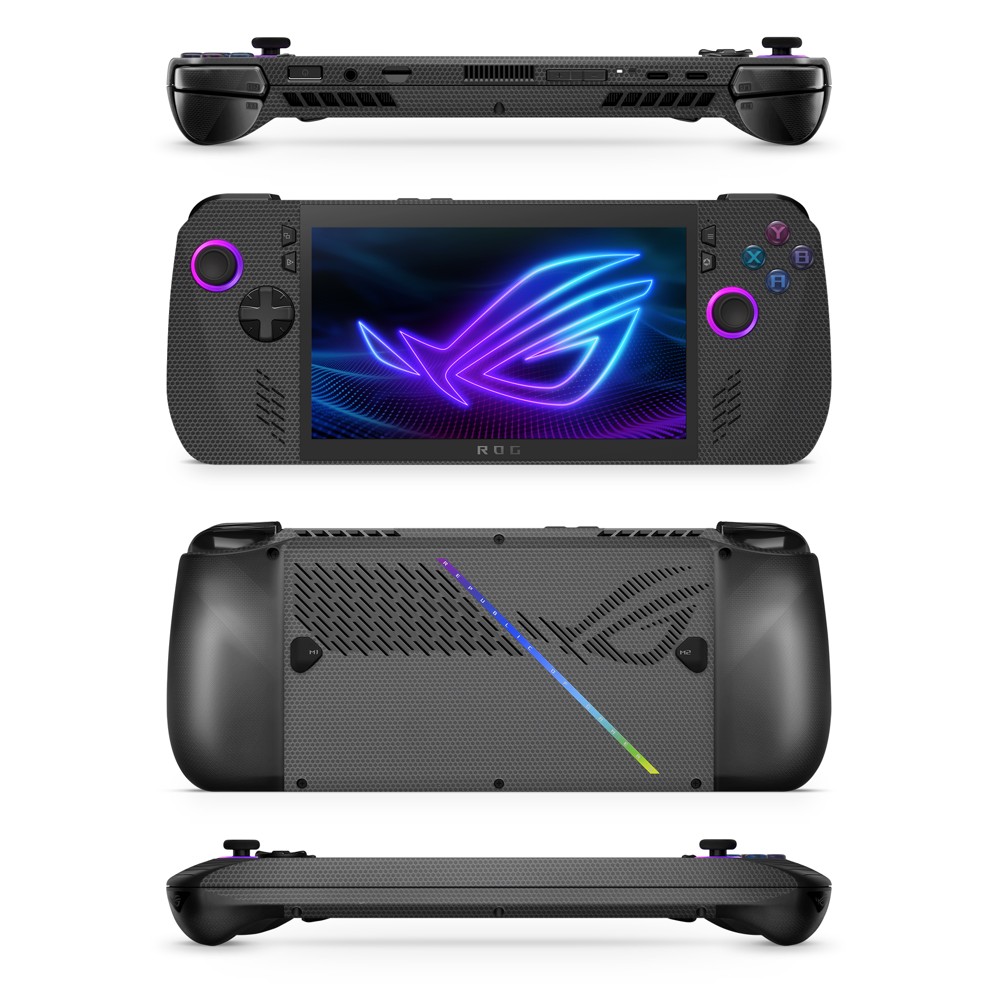 Asus Rog Ally X 2024 Essentials Black Matrix Skin Wrap Cover