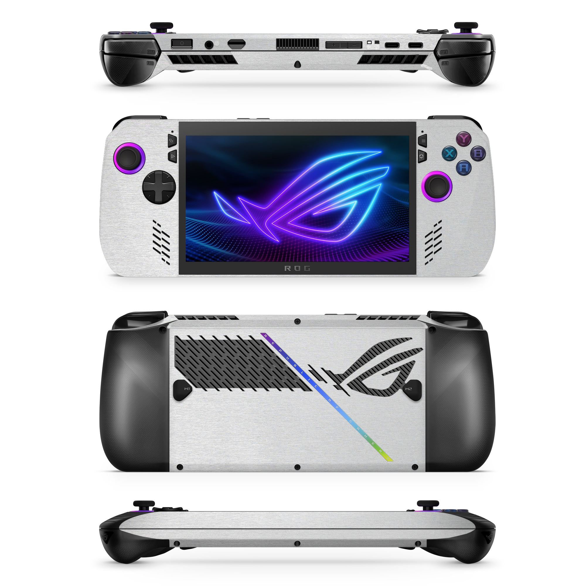 Asus Rog Ally X 2024 Essentials Brushed Aluminum Skin Wrap Cover