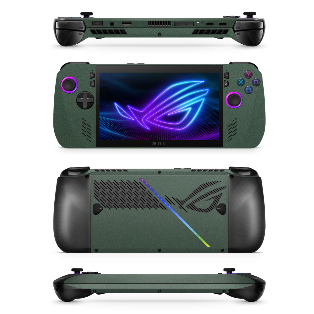 Asus ROG Ally X 2024 Essentials Matte Green Metallic Skin Wrap Cover