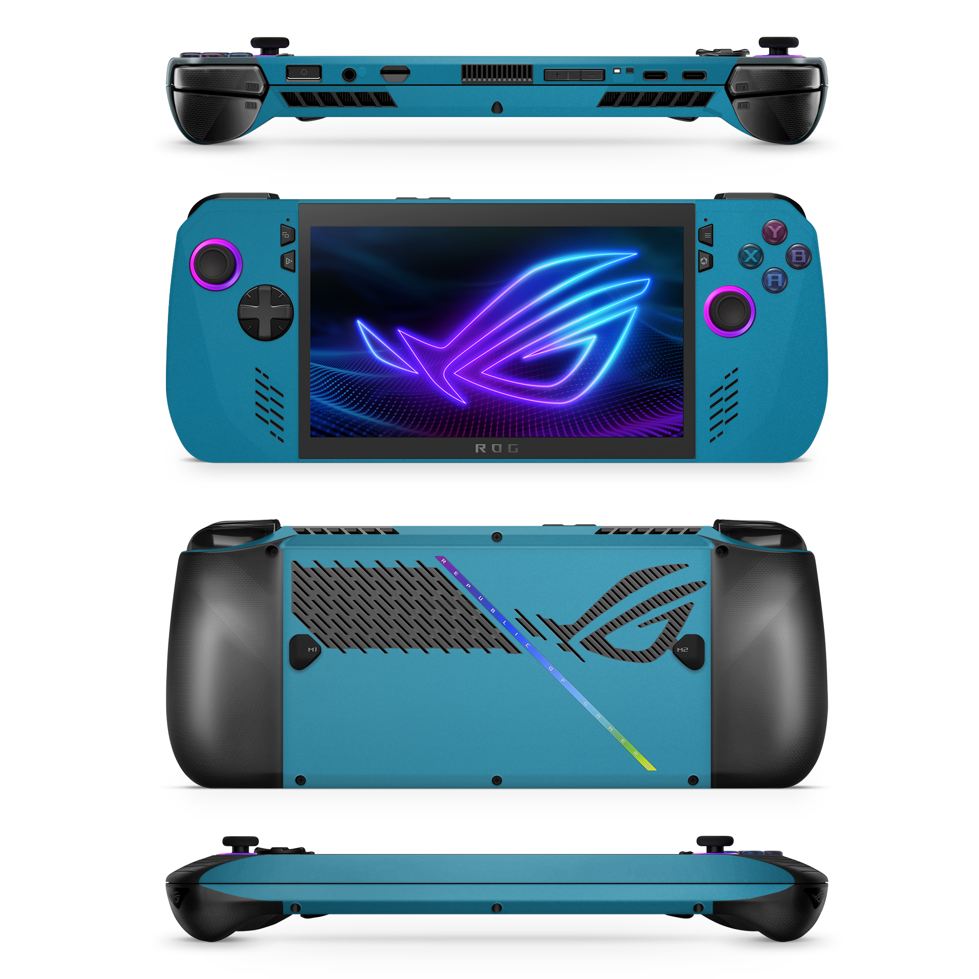 Asus Rog Ally X 2024 Essentials Satin Ocean Shimmer Skin Wrap Cover