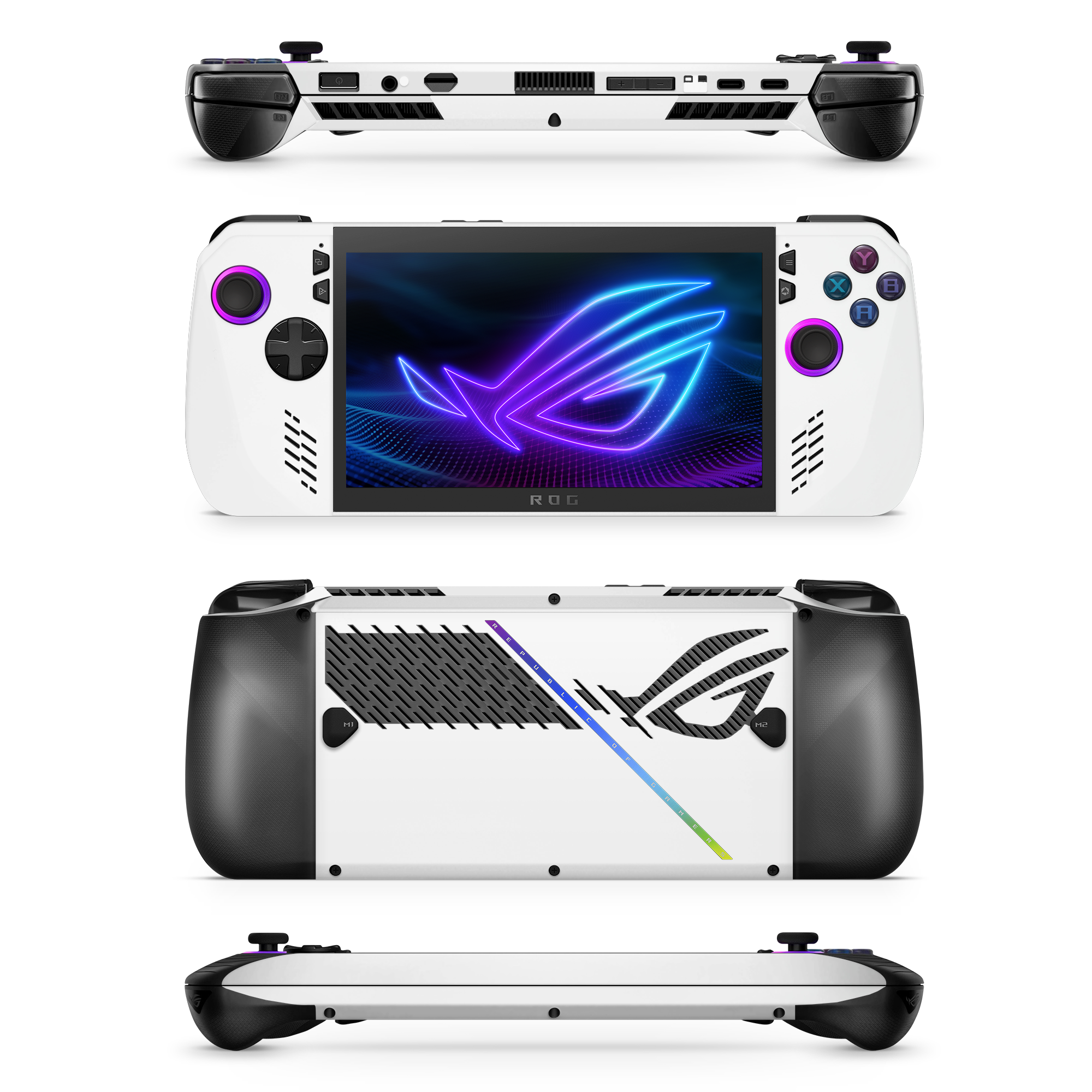 Asus Rog Ally X 2024 Essentials Satin White Skin Wrap Cover