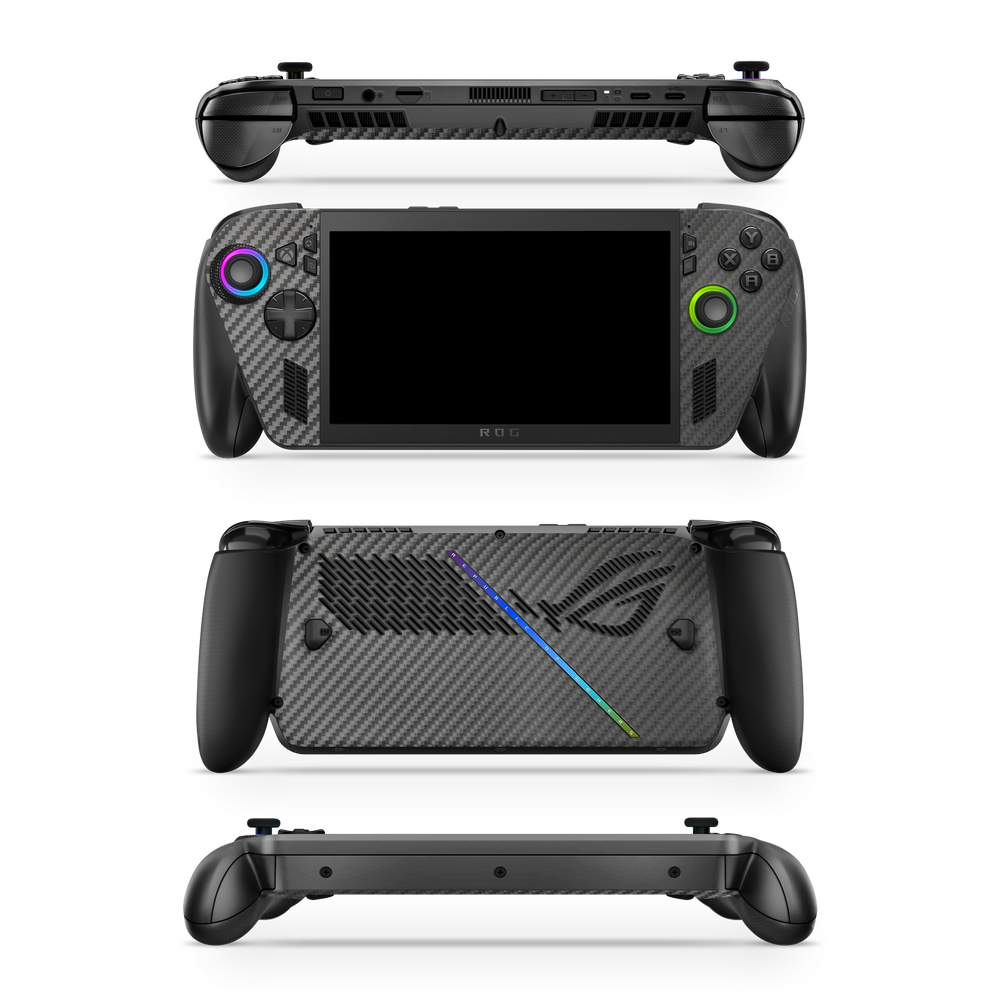 Asus Rog Ally Xbox 2025 Essentials Black Carbon Fiber Skin Wrap Cover