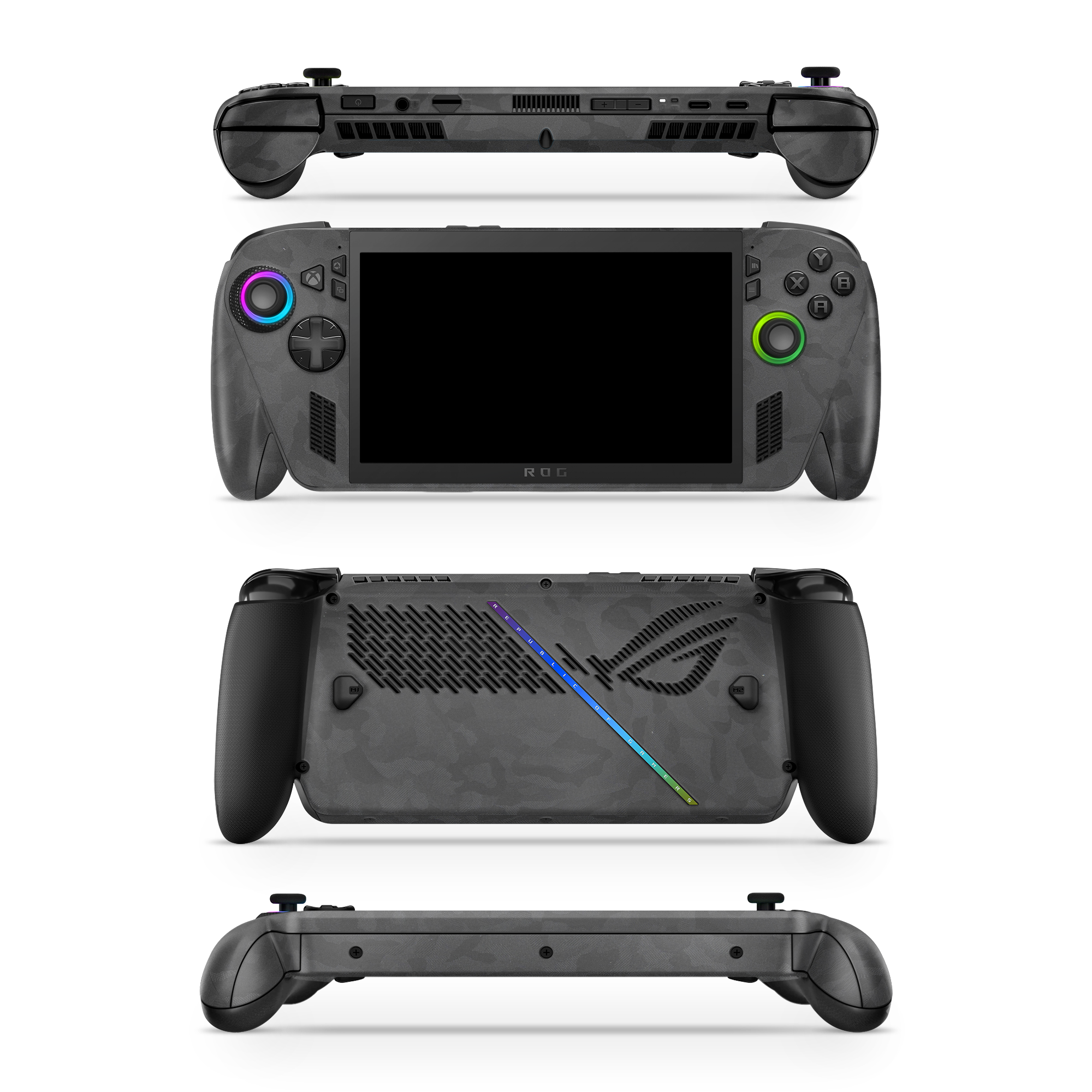 Asus Rog Ally Xbox 2025 Professional Black Camo Skin Wrap Cover