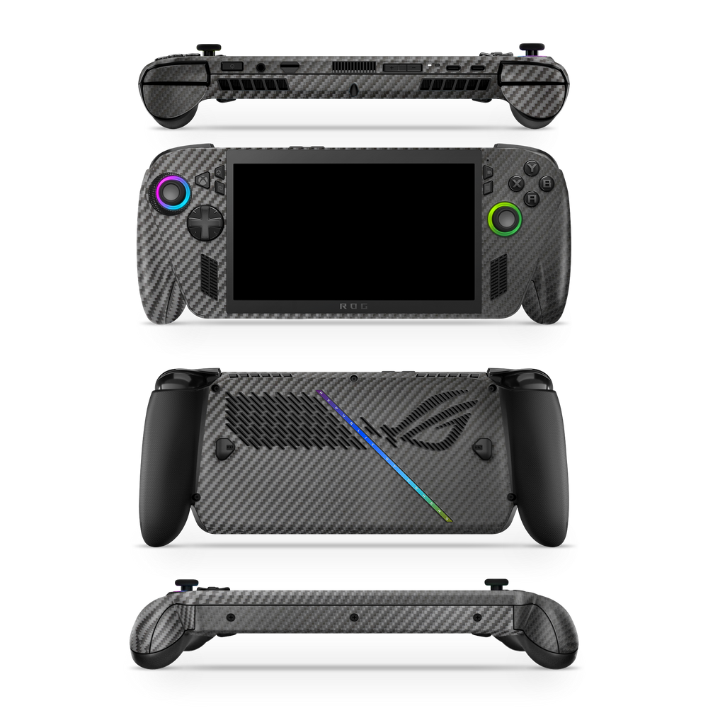 Asus Rog Ally Xbox 2025 Professional Black Carbon Fiber Skin Wrap Cover