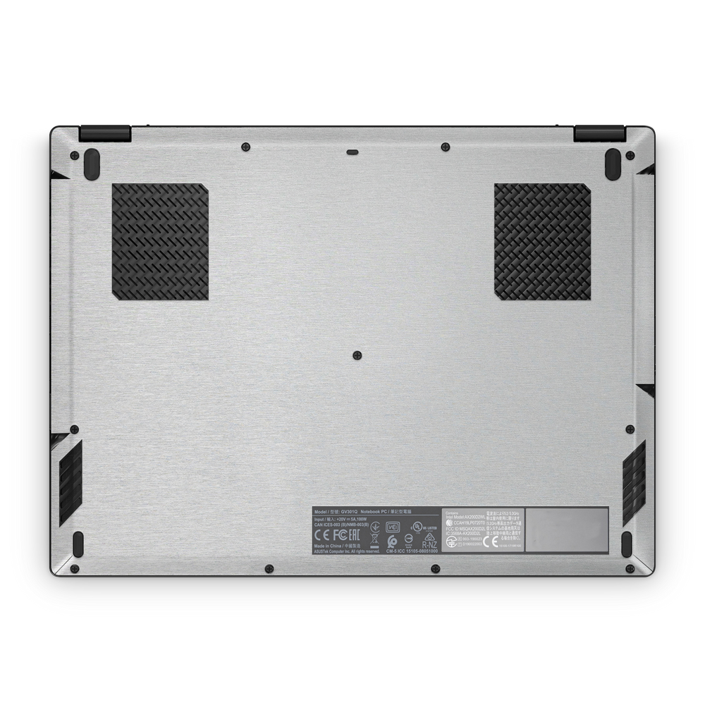 Asus Rog Flow X13 2021 2022 Professional Bottom Brushed Aluminum Skin Wrap Cover