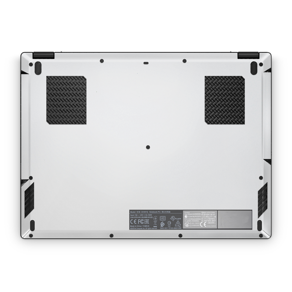 Asus Rog Flow X13 2021 2022 Professional Bottom Frosty Vanilla Skin Wrap Cover