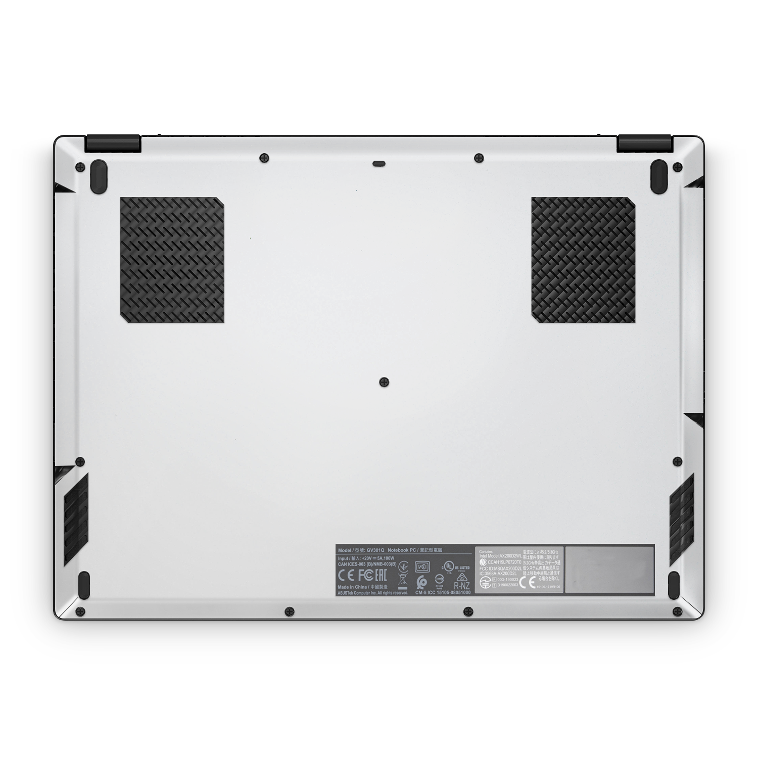 Asus Rog Flow X13 2021 2022 Professional Bottom Frosty Vanilla Skin Wrap Cover