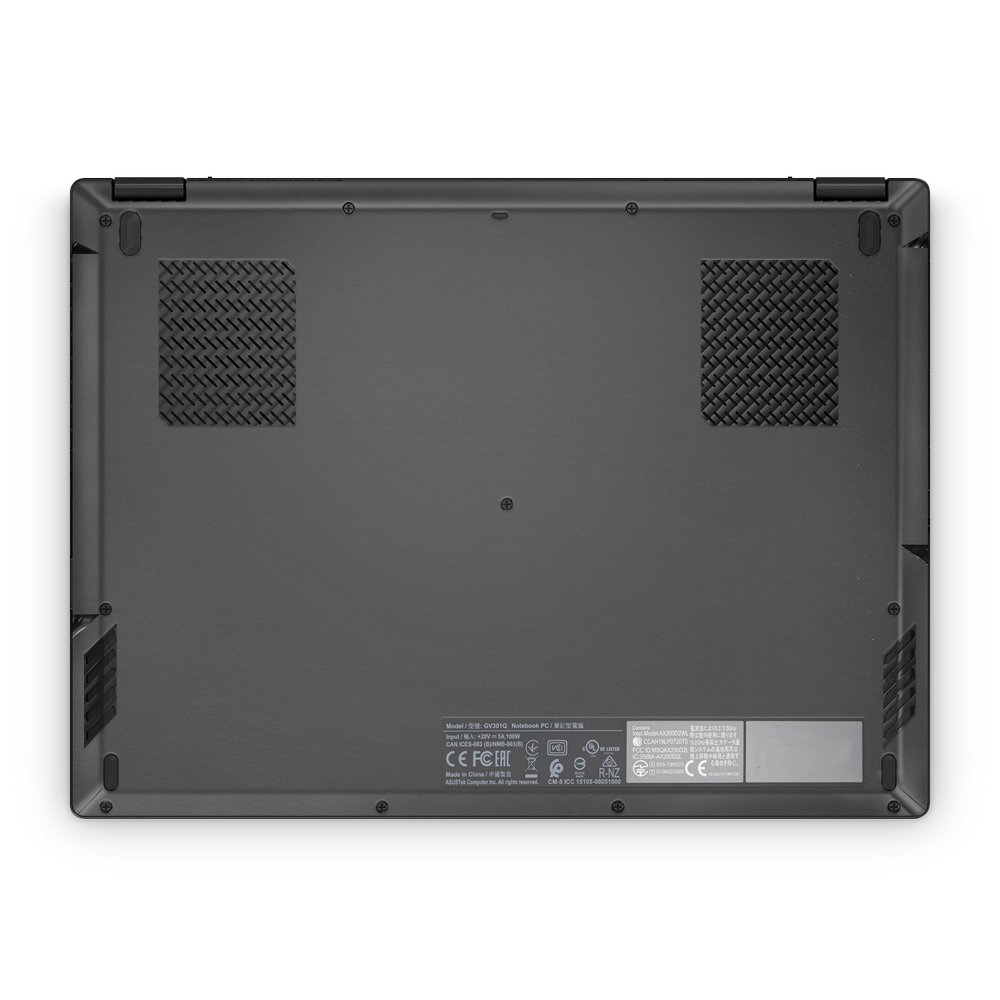 Asus Rog Flow X13 2021 2022 Professional Bottom Matte Black Skin Wrap Cover