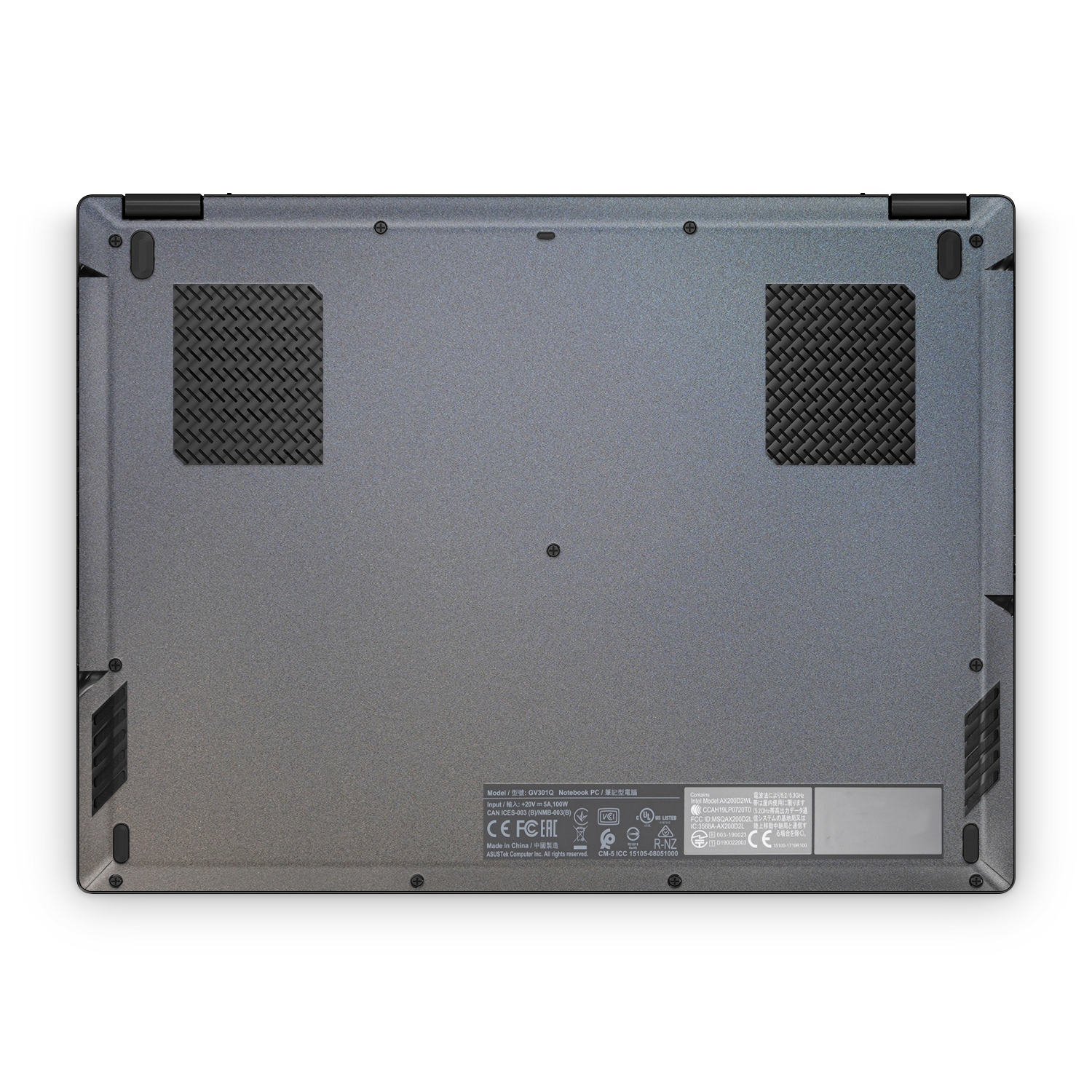 Asus Rog Flow X13 2021 2022 Professional Bottom Prism Skin Wrap Cover