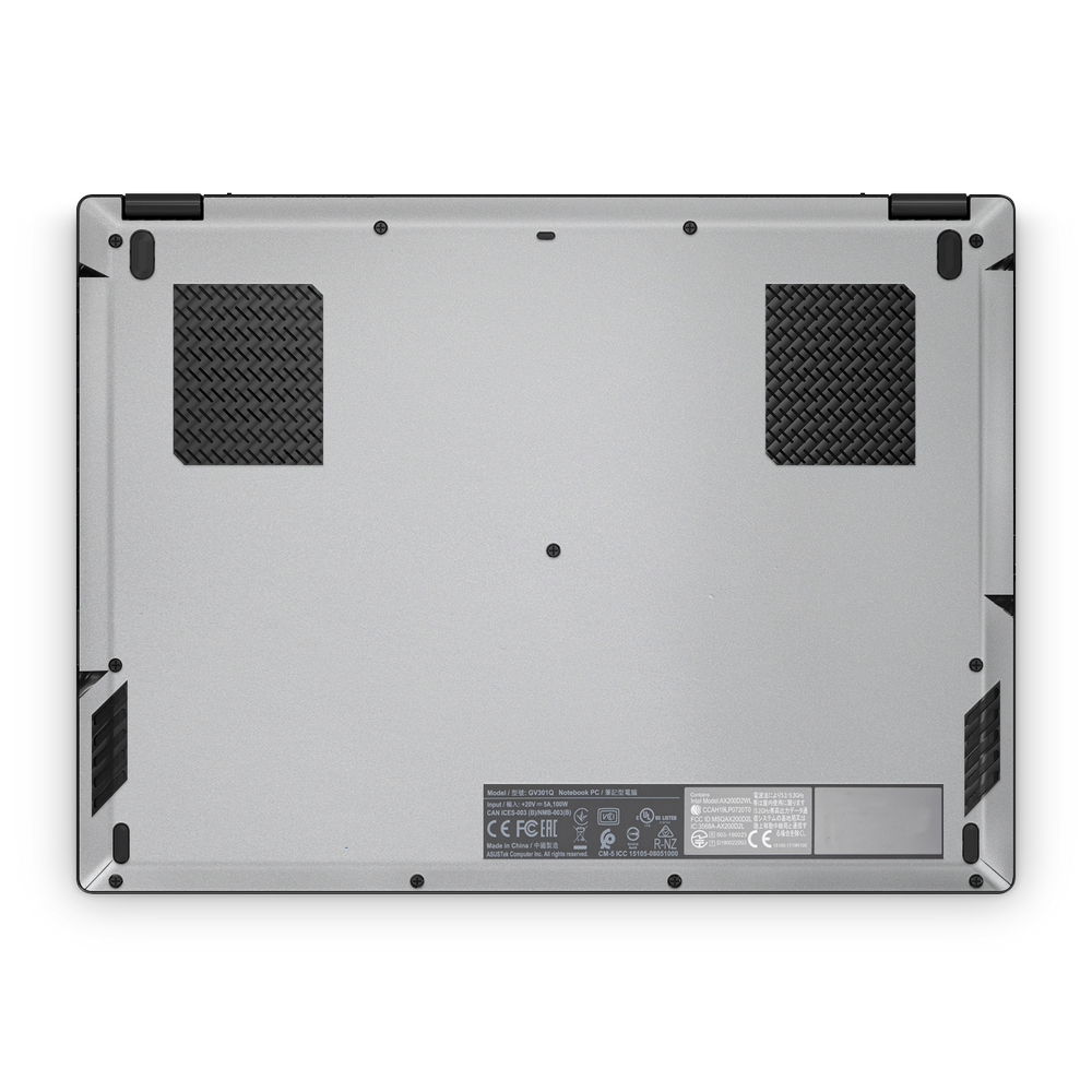 Asus Rog Flow X13 2021 2022 Professional Bottom Satin Aluminum Skin Wrap Cover