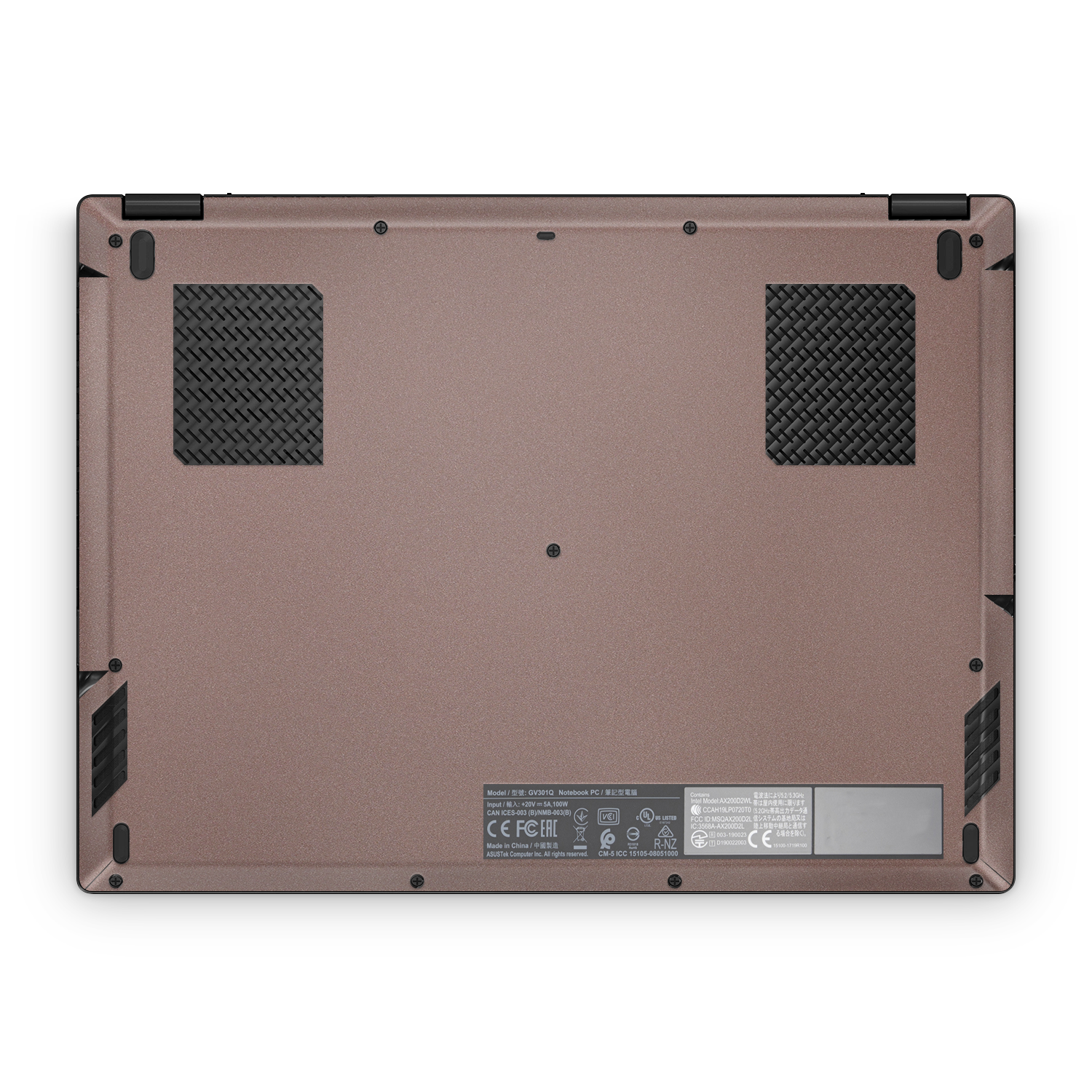 Asus Rog Flow X13 2021 2022 Professional Bottom Satin Frozen Berry Skin Wrap Cover