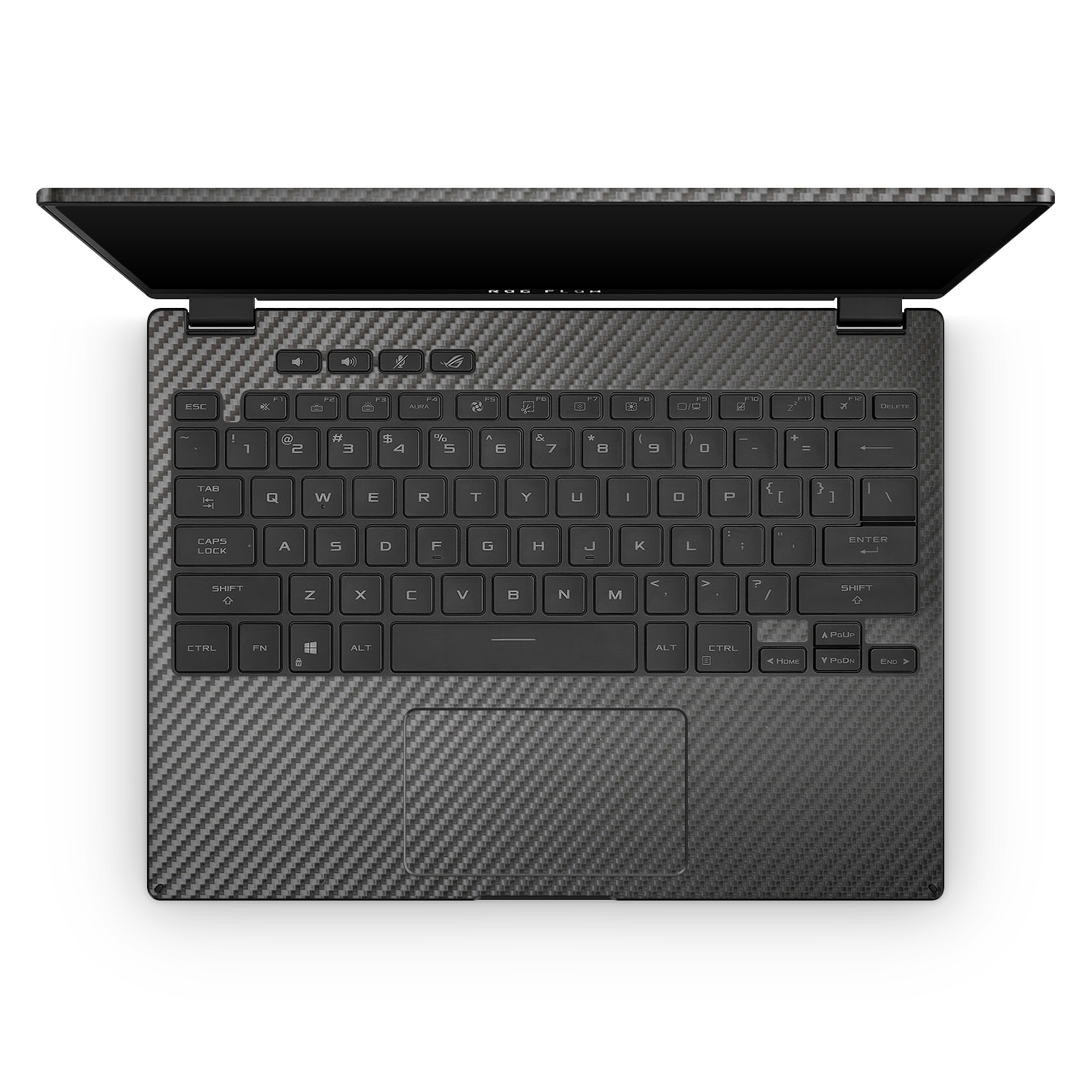 Asus Rog Flow X13 2021 2022 Professional Interior Black Carbon Fiber Skin Wrap Cover