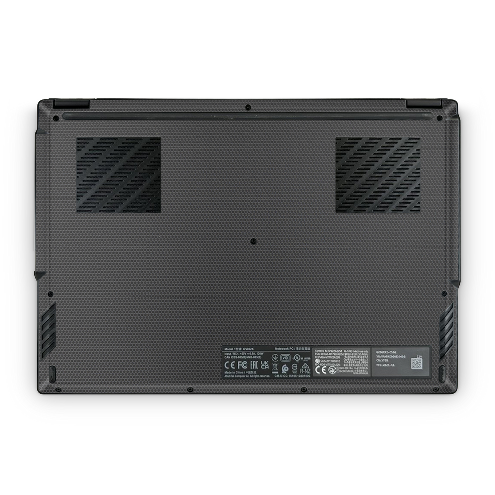 Asus Rog Flow X13 2023 Professional Bottom Black Matrix Skin Wrap Cover