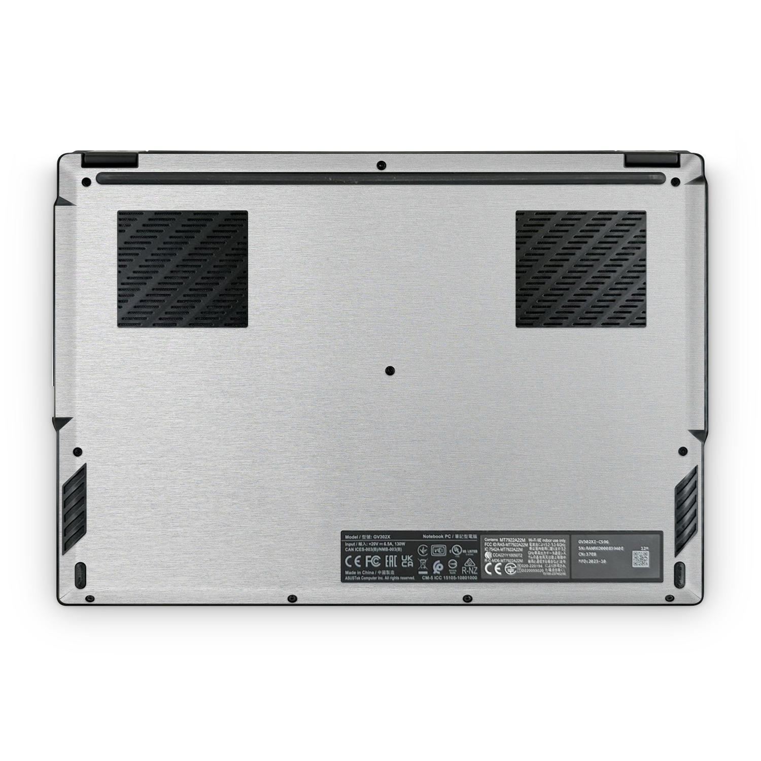 Asus Rog Flow X13 2023 Professional Bottom Brushed Aluminum Skin Wrap Cover