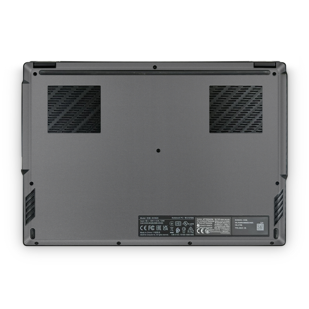 Asus Rog Flow X13 2023 Professional Bottom Charcoal Grey Skin Wrap Cover