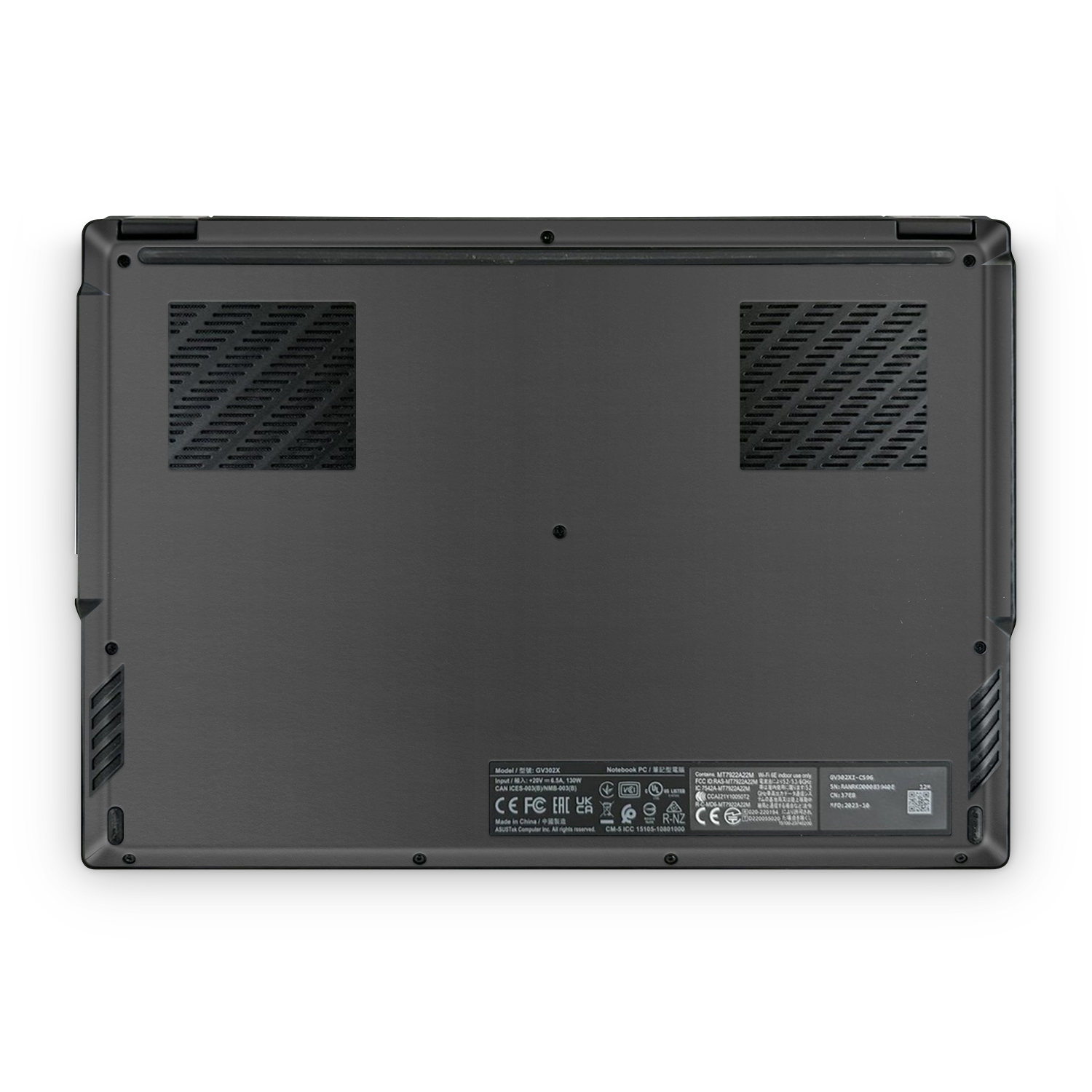 Asus Rog Flow X13 2023 Professional Bottom Matte Black Skin Wrap Cover