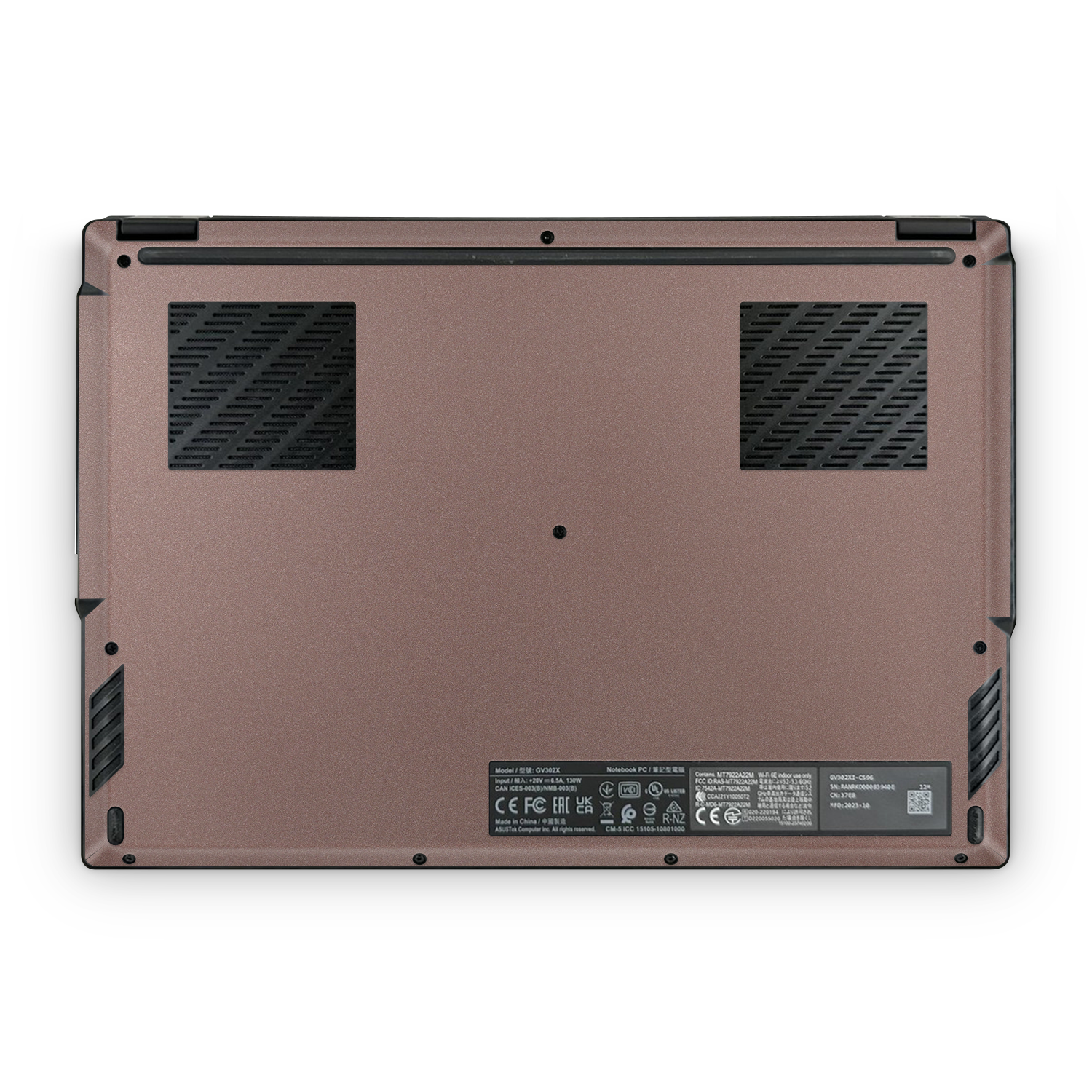 Asus Rog Flow X13 2023 Professional Bottom Satin Frozen Berry Skin Wrap Cover