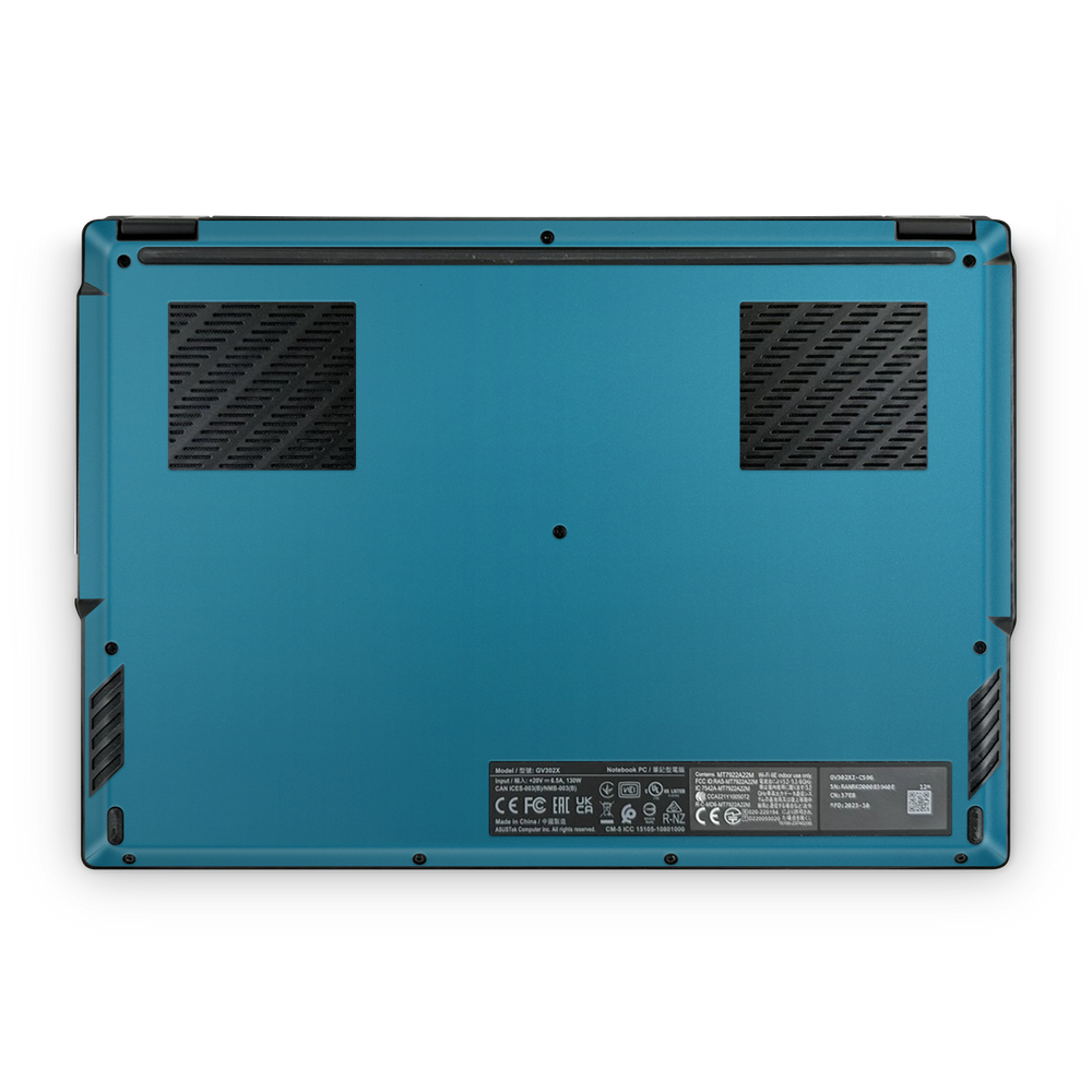 Asus Rog Flow X13 2023 Professional Bottom Satin Ocean Shimmer Skin Wrap Cover