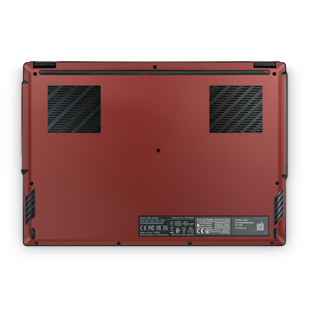 Asus ROG Flow X13 2023 Professional Bottom Vampire Red Skin Wrap Cover