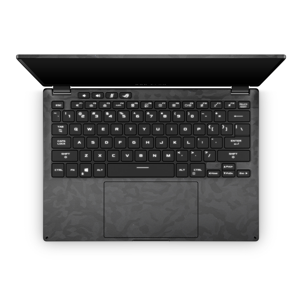 Asus Rog Flow X13 2023 Professional Interior Black Camo Skin Wrap Cover