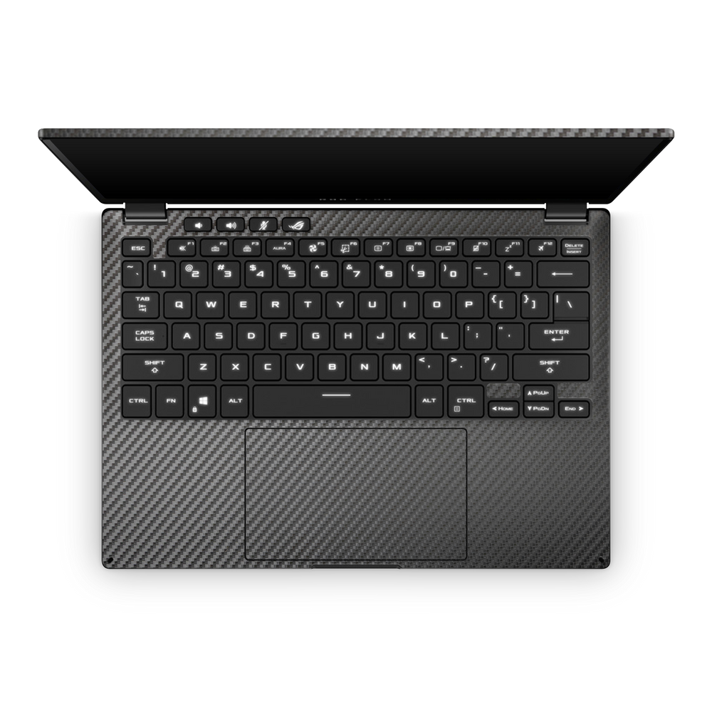 Asus Rog Flow X13 2023 Professional Interior Black Carbon Fiber Skin Wrap Cover