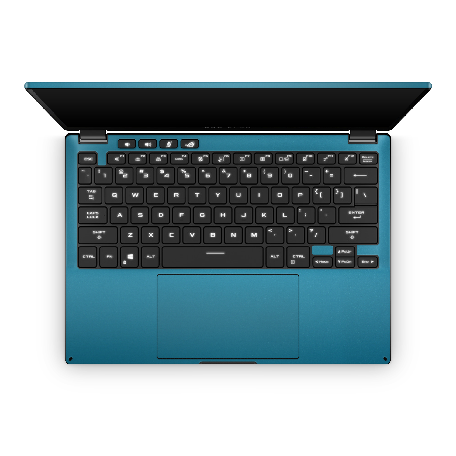 Asus Rog Flow X13 2023 Professional Interior Satin Ocean Shimmer Skin Wrap Cover