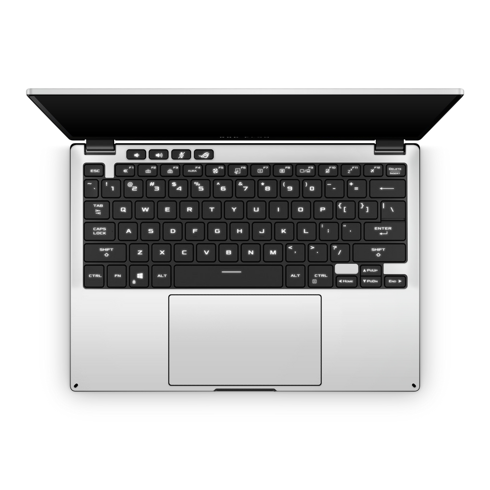 Asus Rog Flow X13 2023 Professional Interior Satin White Skin Wrap Cover